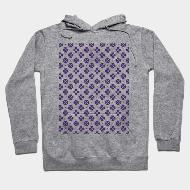 Royal Clover - Purple *Clear BG* Hoodie by LozMac